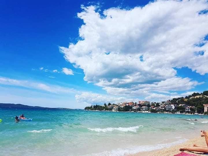 Braco Apartments By The Sea With A Sea View Zaboric Exterior foto